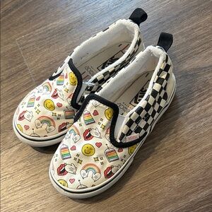 Vans Kids' Checkered and Emoji Slip-On Sneakers